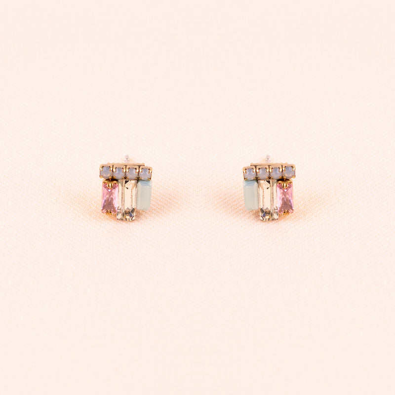 Rosy Skies Mosiac Earrings