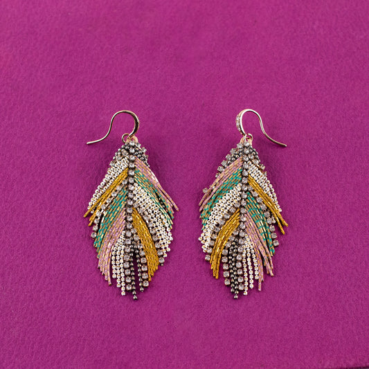 Shining Feather Earrings