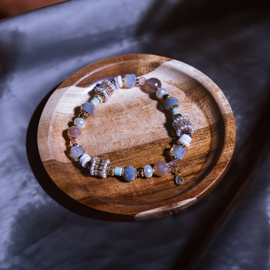 Beach Sunrise Beaded Bracelet