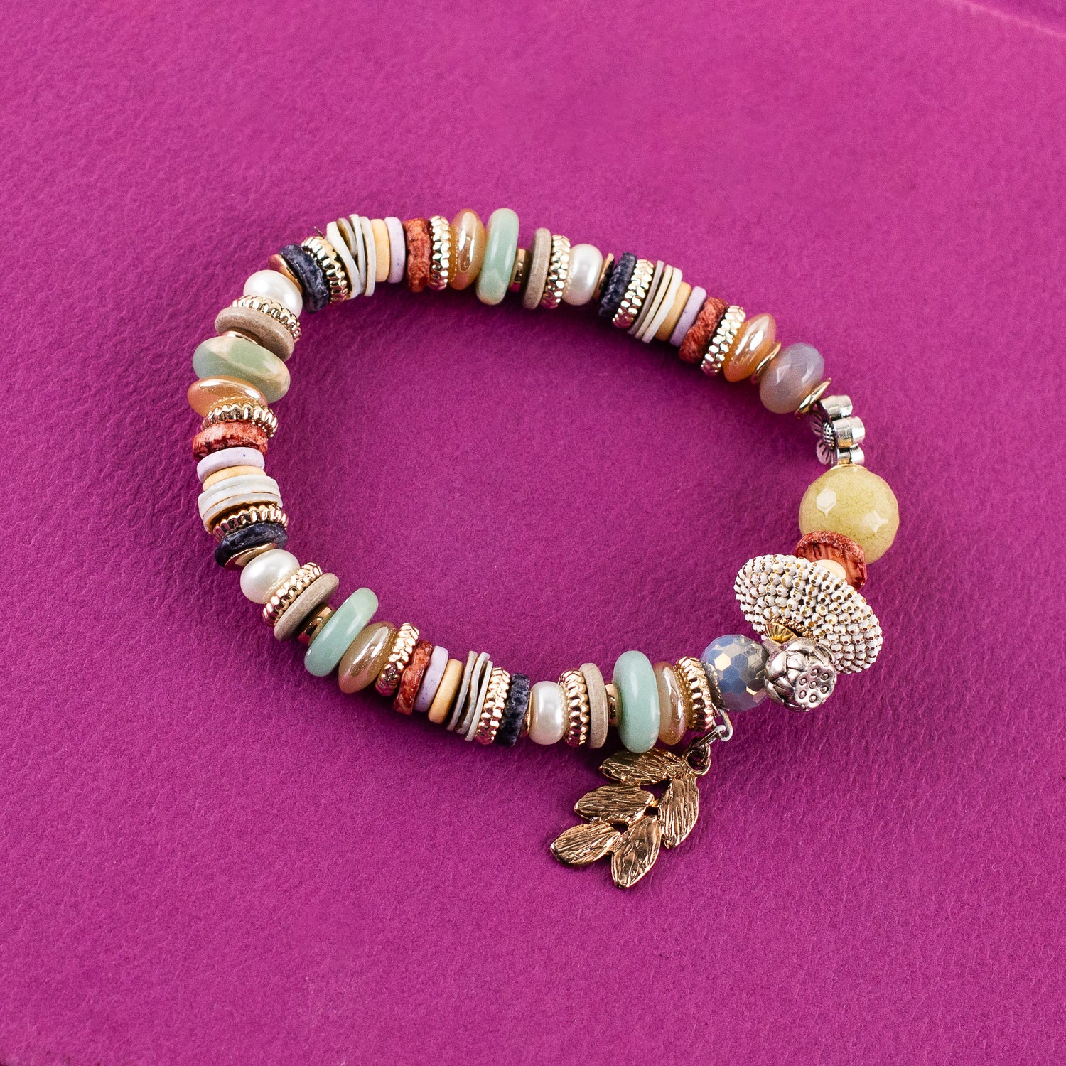 Forest Beaded Bracelet