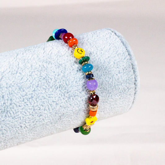 Rainbow Joy Beaded Bracelet