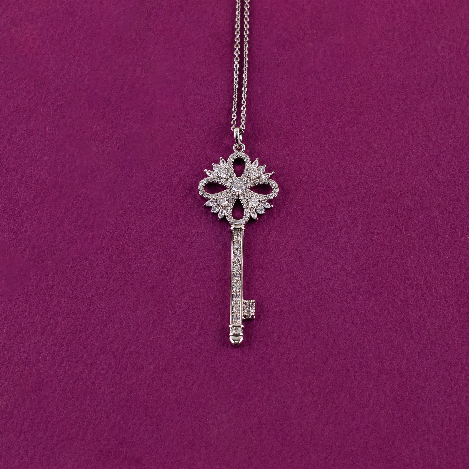 Gem Key Necklace