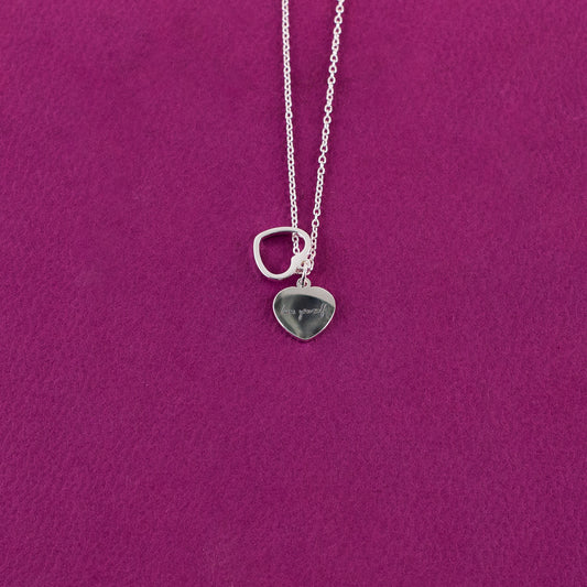 Silver-Colored Love Yourself Necklace