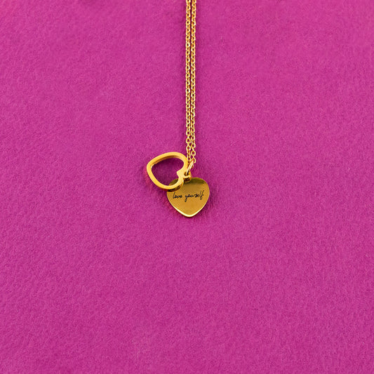 Gold-colored Love Yourself Necklace