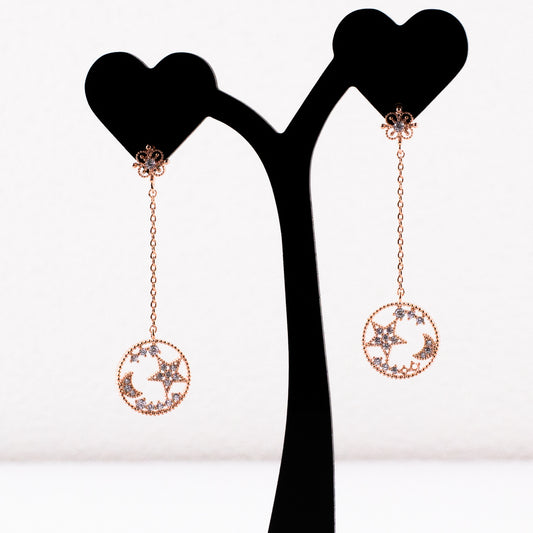 Rosegold-toned Dreamy Night Earrings