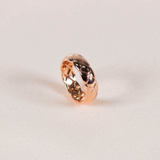 Rosegold-toned Criss-crossing Ring