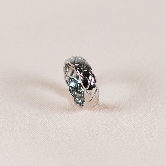 Silver-toned Criss-crossing Ring