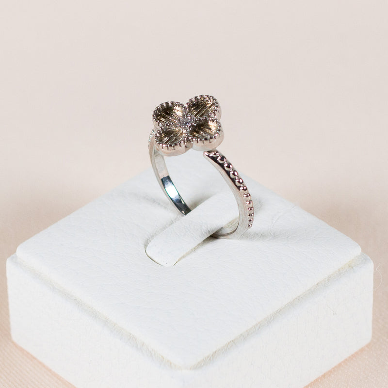 Silver-toned Blooming Ring