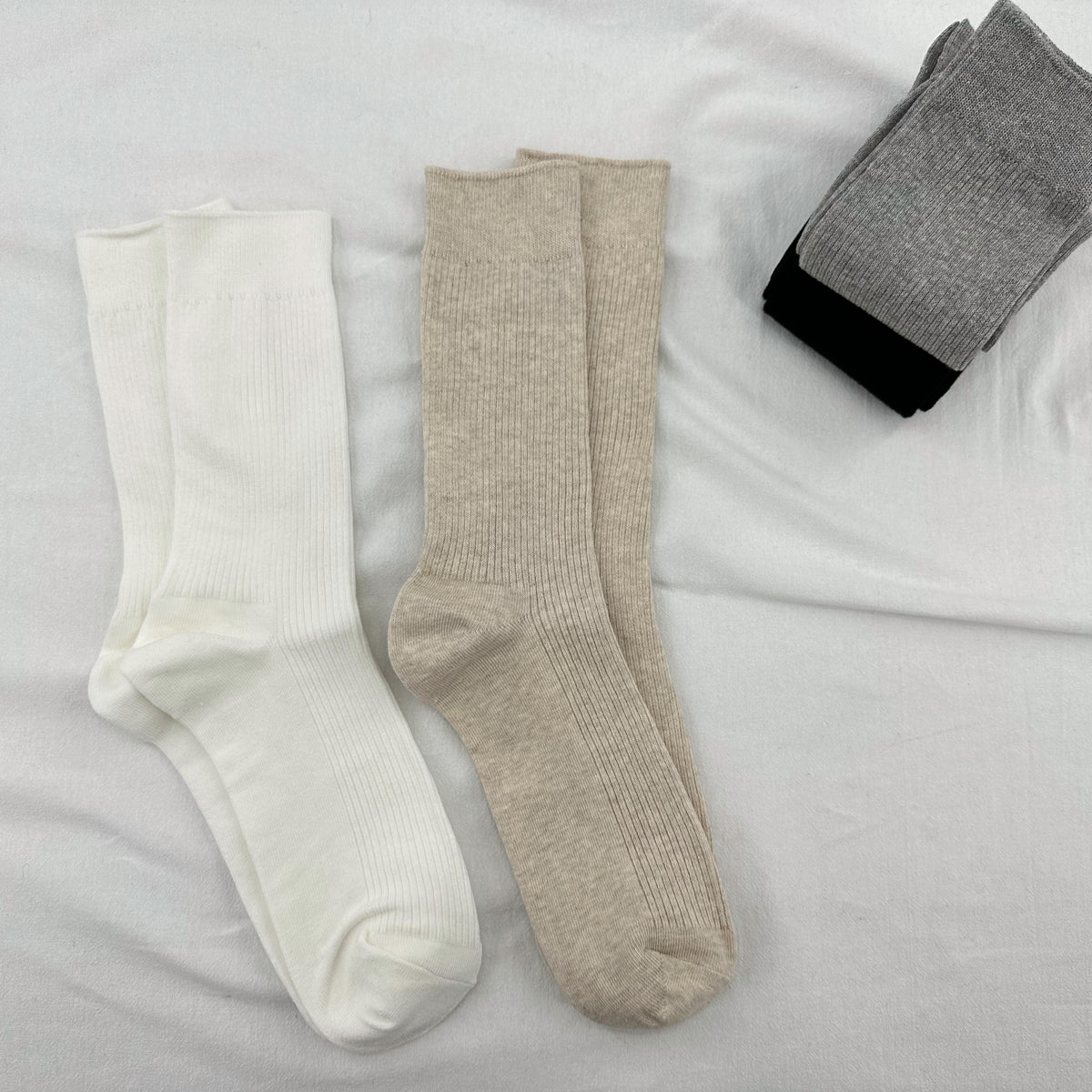 Slim Ribbed Crew Socks | Men’s Calf