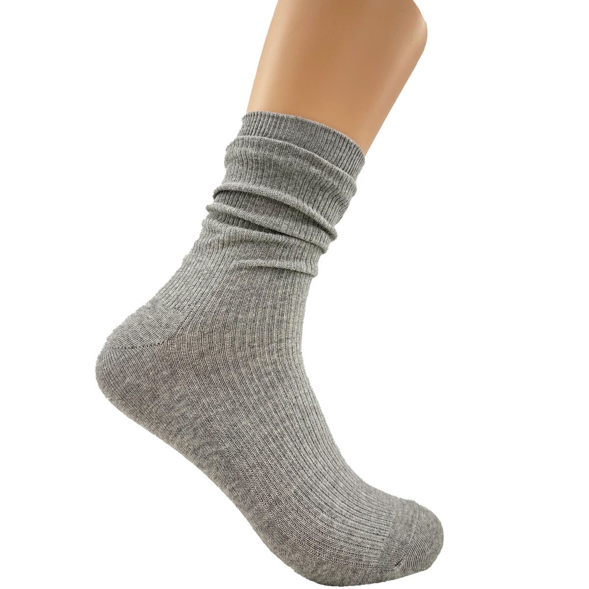 Slim Ribbed Crew Socks | Men’s Calf